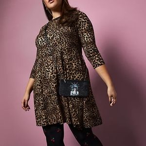 Torrid Betsy Johnson Leopard Dress